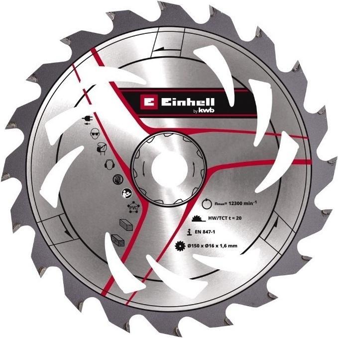 Диск пильный TCT KWB к циркулярной пиле Einhell 150х16мм (583359) фото 