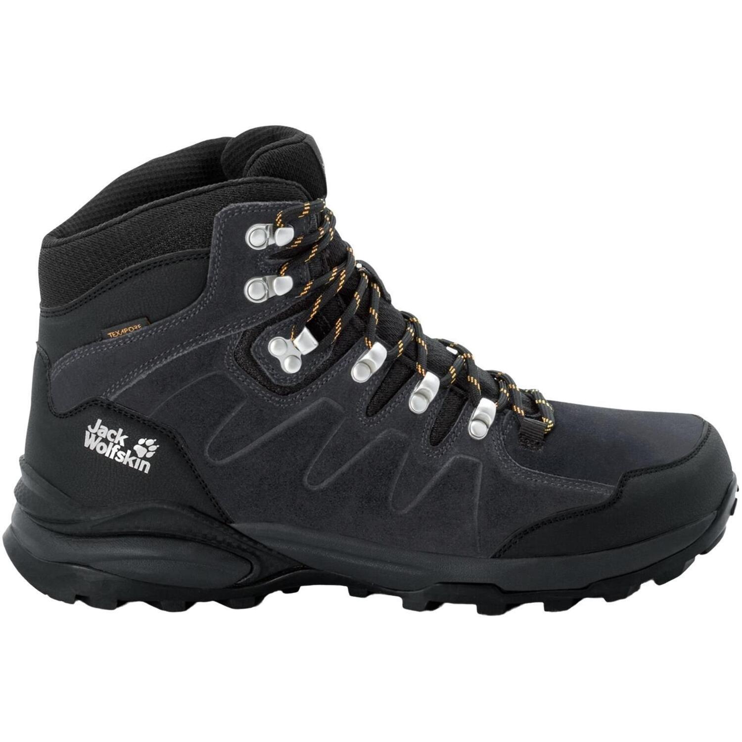 Черевики чоловічі Jack Wolfskin Everquest Texapore Mid M 4049841-6357 43 чорні