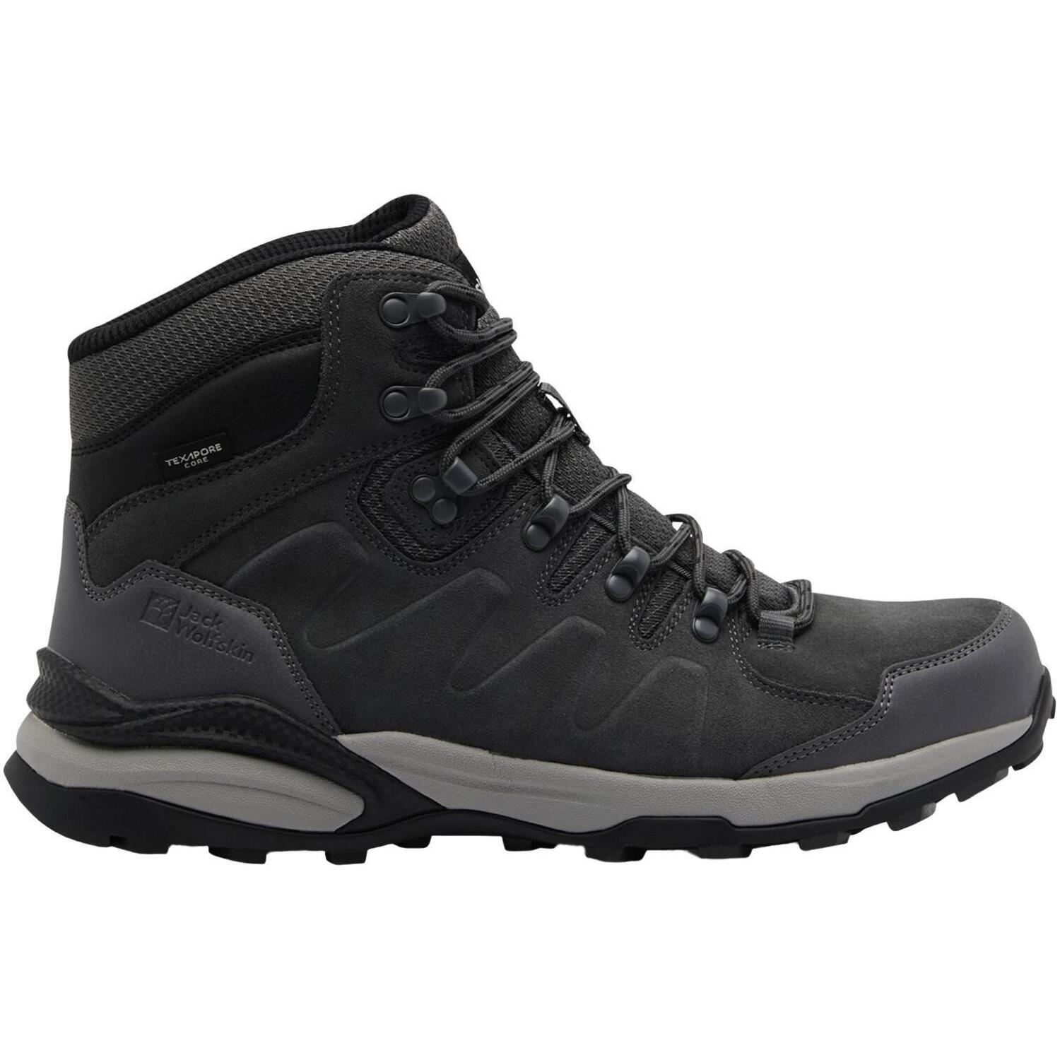 Черевики чоловічі Jack Wolfskin Everquest Texapore Mid M 4049841-6945 45 сірі