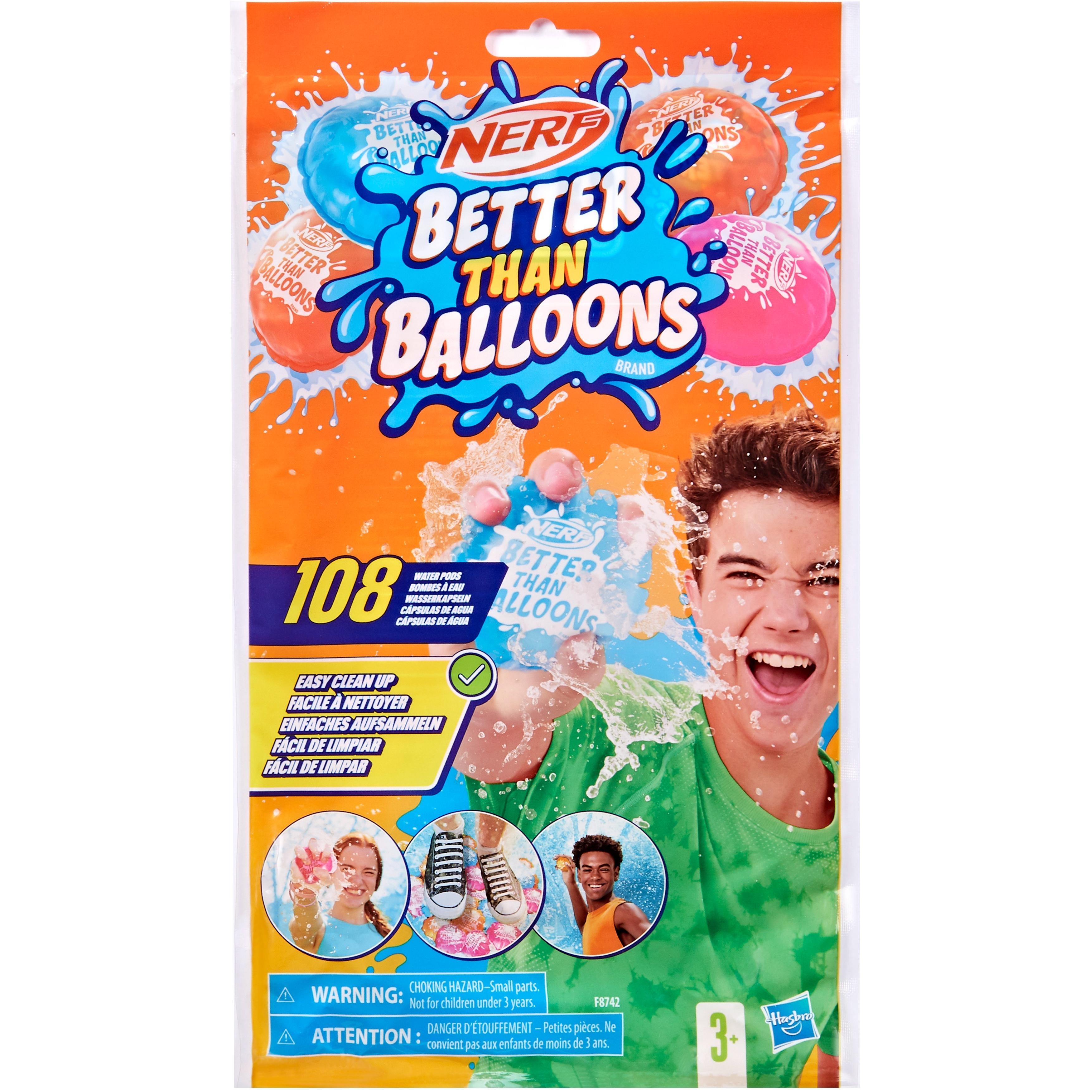 Ігровий набір Nerf Better than balloons Водяні кулі 108 штук (F8742)фото1