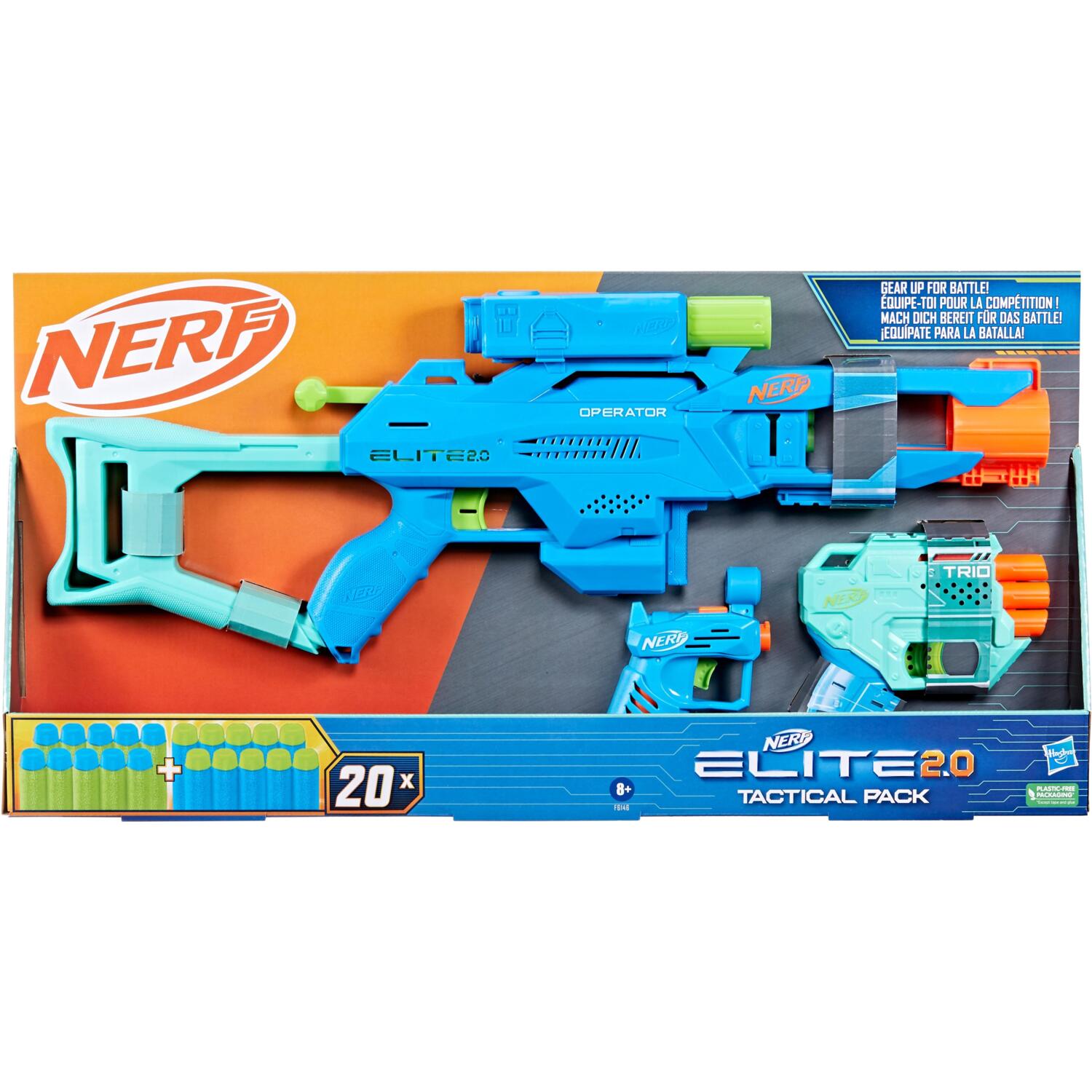 Набір із 3 бластерів Hasbro Nerf Elite 2.0 (F6146)фото