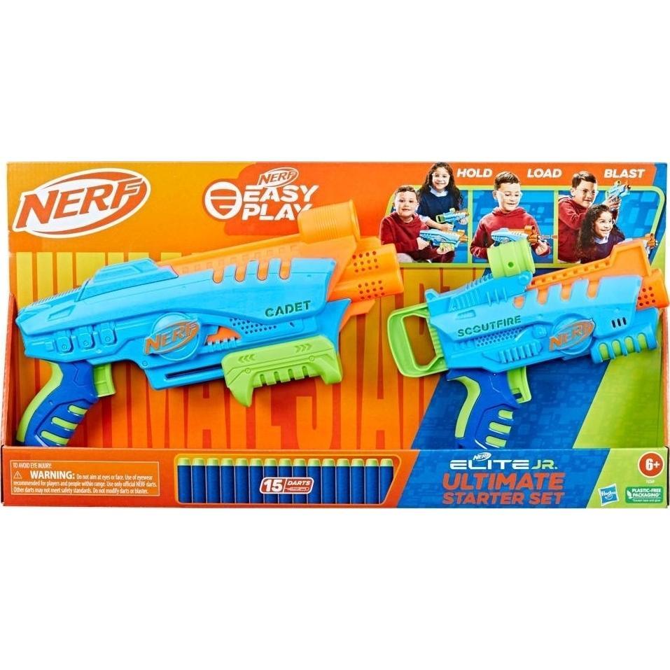 Набір бластерів Nerf Junior Ultimate Starter Set, з 15 стрілами, 2 шт. (F6369)фото1