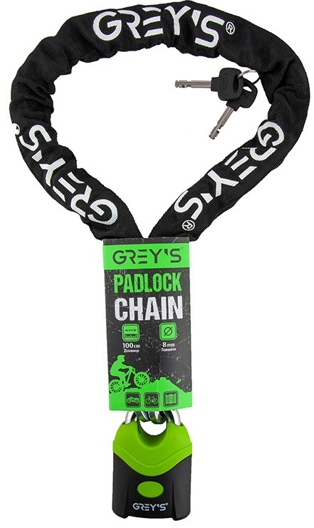 Велозамок Grey's (8x1000мм) GR40810фото1