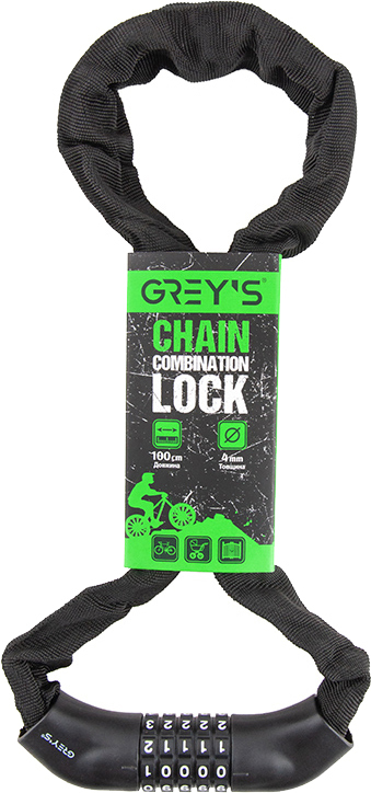 Велозамок Grey's (4x1000мм) GR40410фото1
