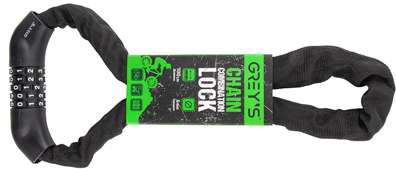 Велозамок кодовий Grey's (6x1000мм) 20шт/упфото1