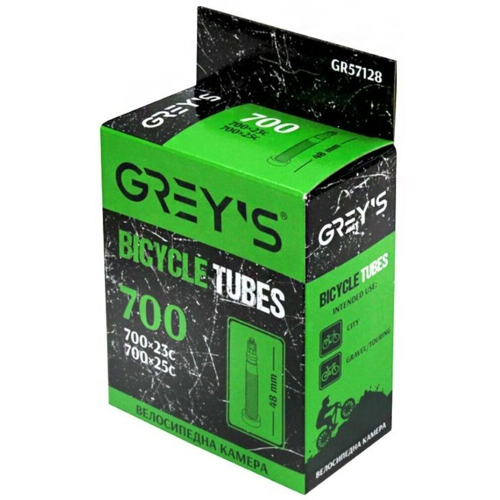 Велокамера Grey's 700c (700x23c) AV 48mm GR57128