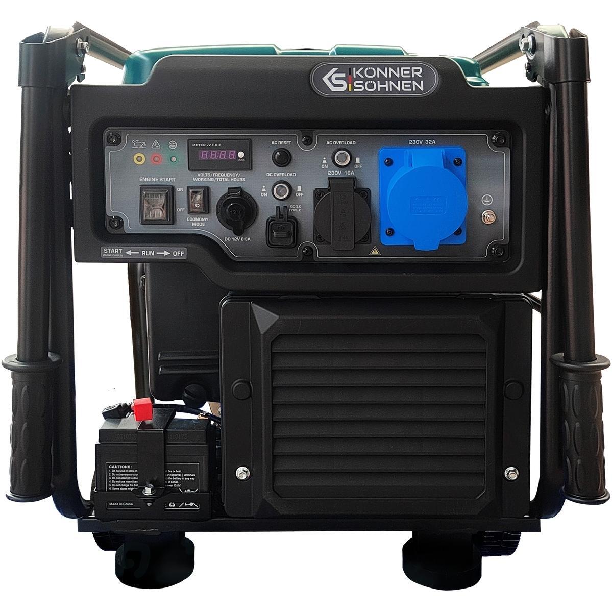 Генератор бензиновий інверторний Konner&Sohnen 6500iE 230В, 6.5кВт (KS6500IE)фото1