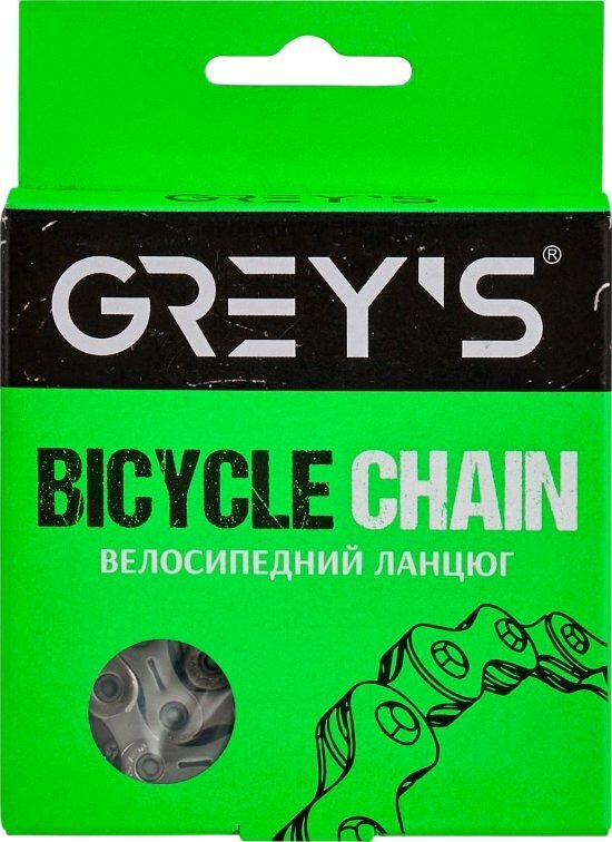Ланцюг Grey's SH10, 10 speed, Silver/Silver (116 ланок) GR24310 фото1
