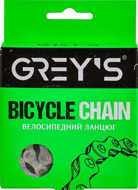 Цепь Grey's S50, 6-7 speed, NP Silver (116 звеньев) GR24226 фото1