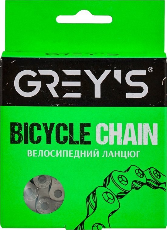 Цепь Grey's S8, 8 speed, NP Silver (116 звеньев) GR24218 фото1