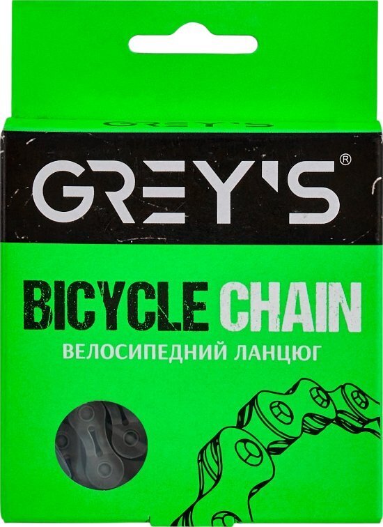 Ланцюг Grey's SH9, 9 speed, Grey/Grey (116 ланок) GR24219 фото1