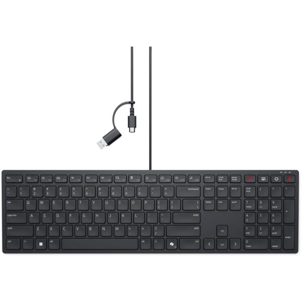 

Клавиатура Dell Pro Wired Collaboration Keyboard KB525C UA Black (580-BBTG)