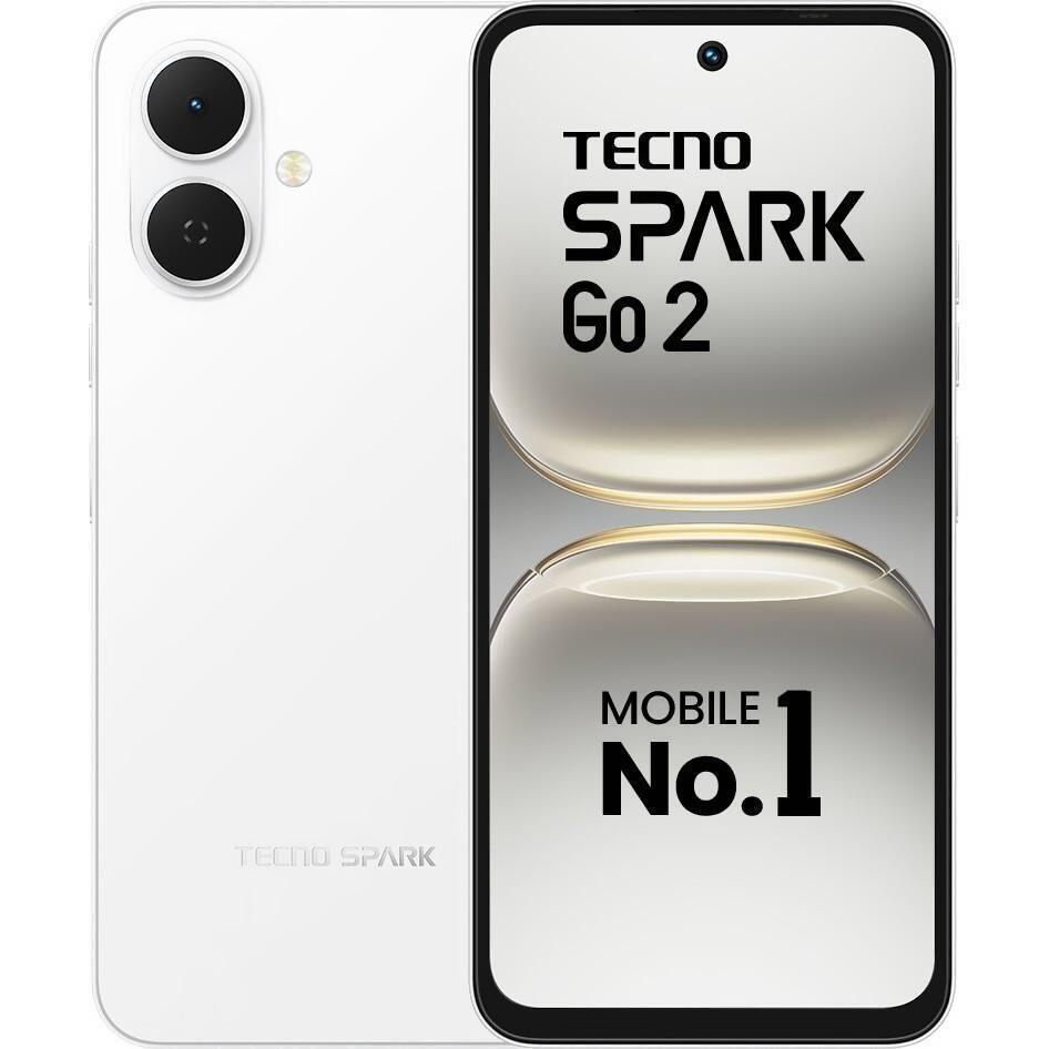Смартфон TECNO Spark Go 2 (KM4) 4/128Gb Veil White (4894947088841)фото1