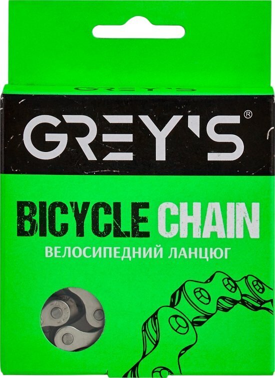 Ланцюг Grey's S410, 1 speed, Half Silver (112 ланок) GR24020 фото1