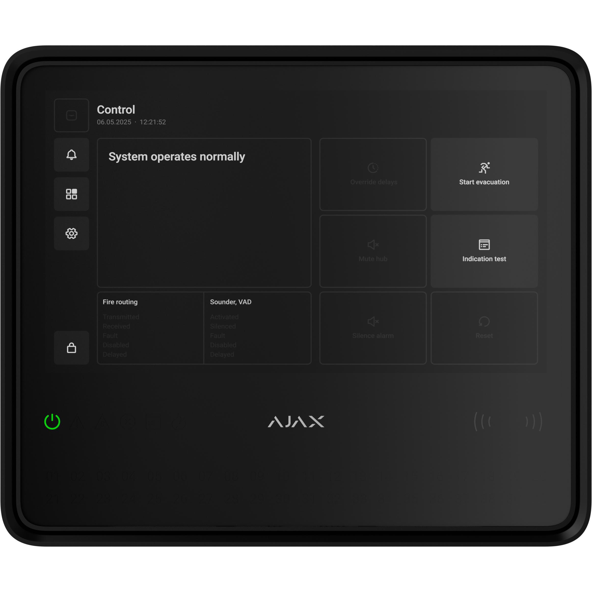 Інтелектуальний пожежний хаб Ajax EN54 Fire Hub black (000057093)фото1