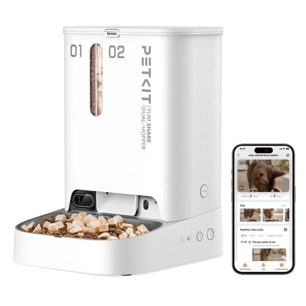 

Смарт-кормушка Petkit Yumshare Dual-Hopper with Cam