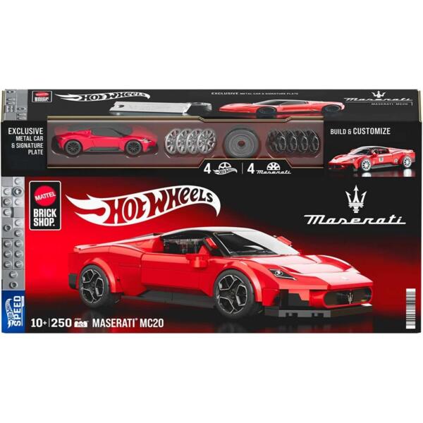 

Коллекционная машинка-конструктор "Maserati" серии "Speed" Mattel Brick Shop (JFR90)