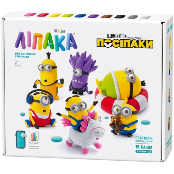 

Меганабор самостоятельно твердеющего пластилина Lipaka Миньони (15026-UA01)