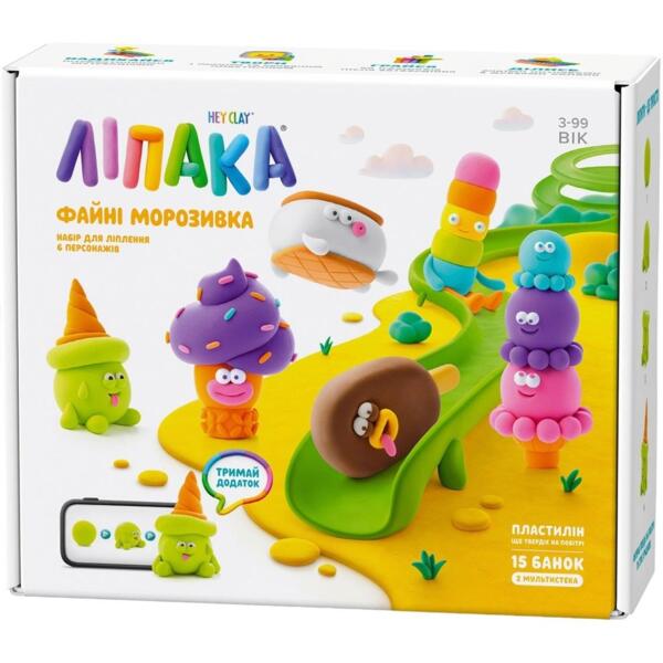 

Меганабор самостоятельно твердеющего пластилина Lipaka Классное мороженое (15029-UA01)