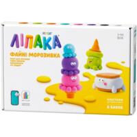 Набір пластиліну, що твердіє, Lipaka Файні морозивка: Кульконавти, Єті Седвіч, Ріжок Кувирок (60055-UA01)