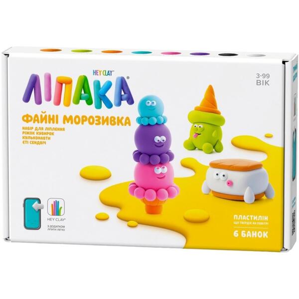 

Набор твердеющего пластилина Lipaka Классное мороженое: Шариконавты, Йети Сэндвич, Рожок Кувырок (60055-UA01)