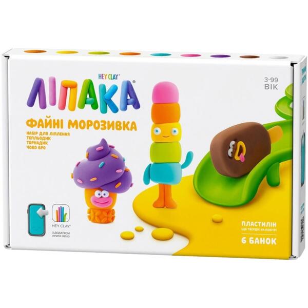 

Набор твердеющего пластилина Lipaka Классное мороженое: Тепледик, Торнадик, Чоко Бро (60056-UA01)