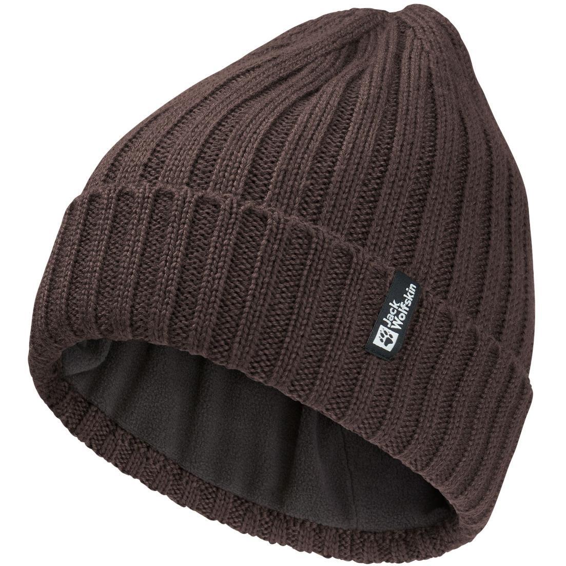 Шапка Jack Wolfskin Rib Knit Beanie 1907122-5719 коричневий