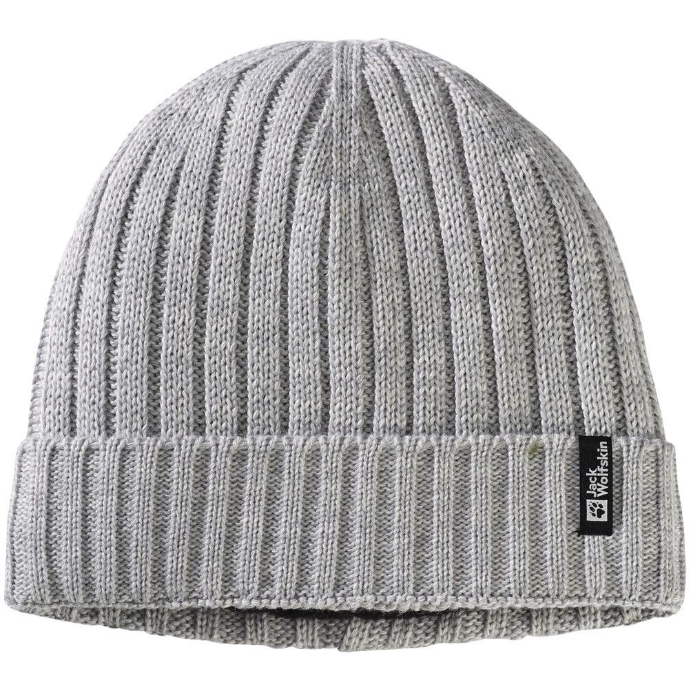 Шапка Jack Wolfskin Rib Knit Beanie 1907122-6110 сірий меланжфото1