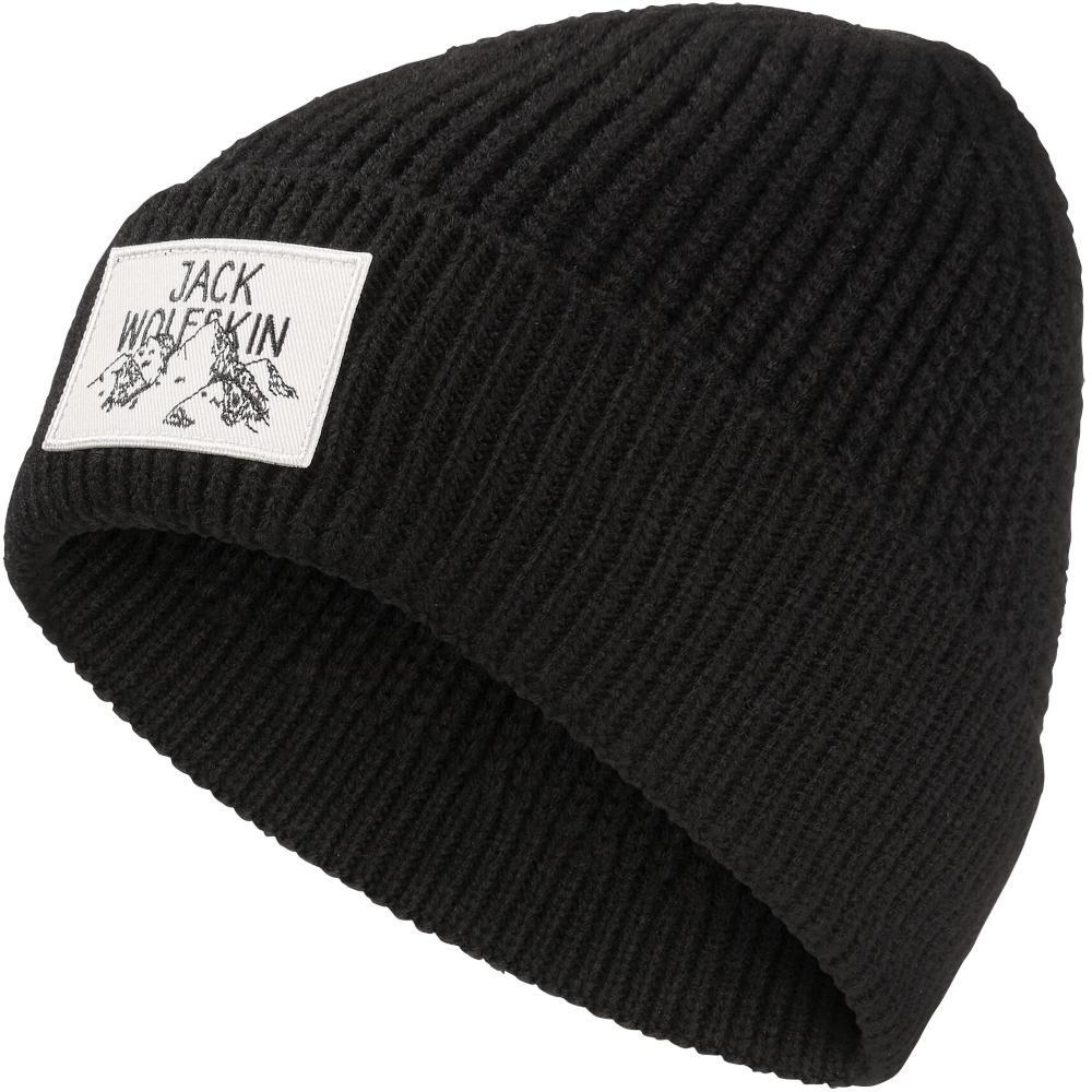 Шапка Jack Wolfskin Badge Beanie A61610-6000 чорний
