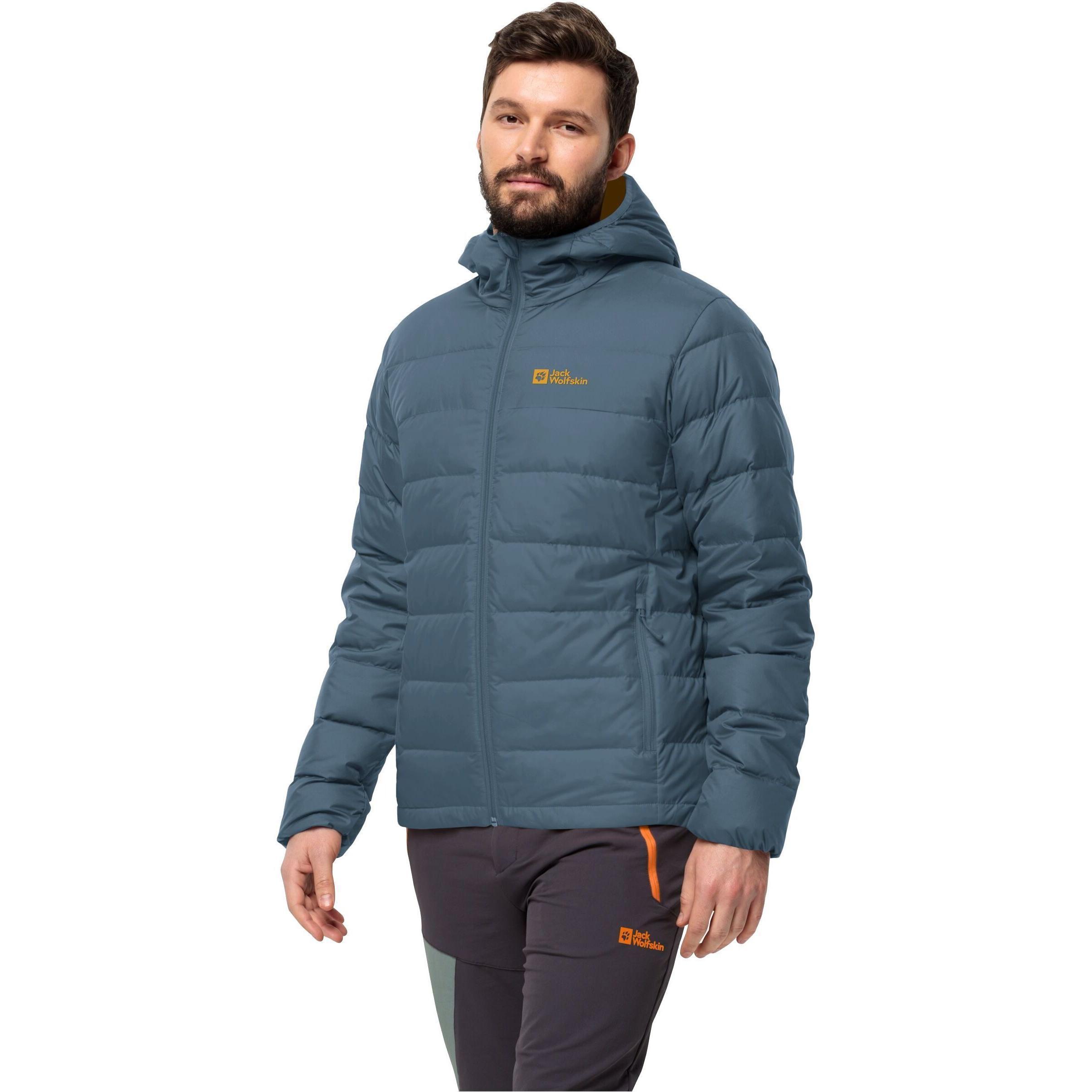 Пуховик мужской Jack Wolfskin Ather Down Hoody M 1207671-C0412 L синий фото 1