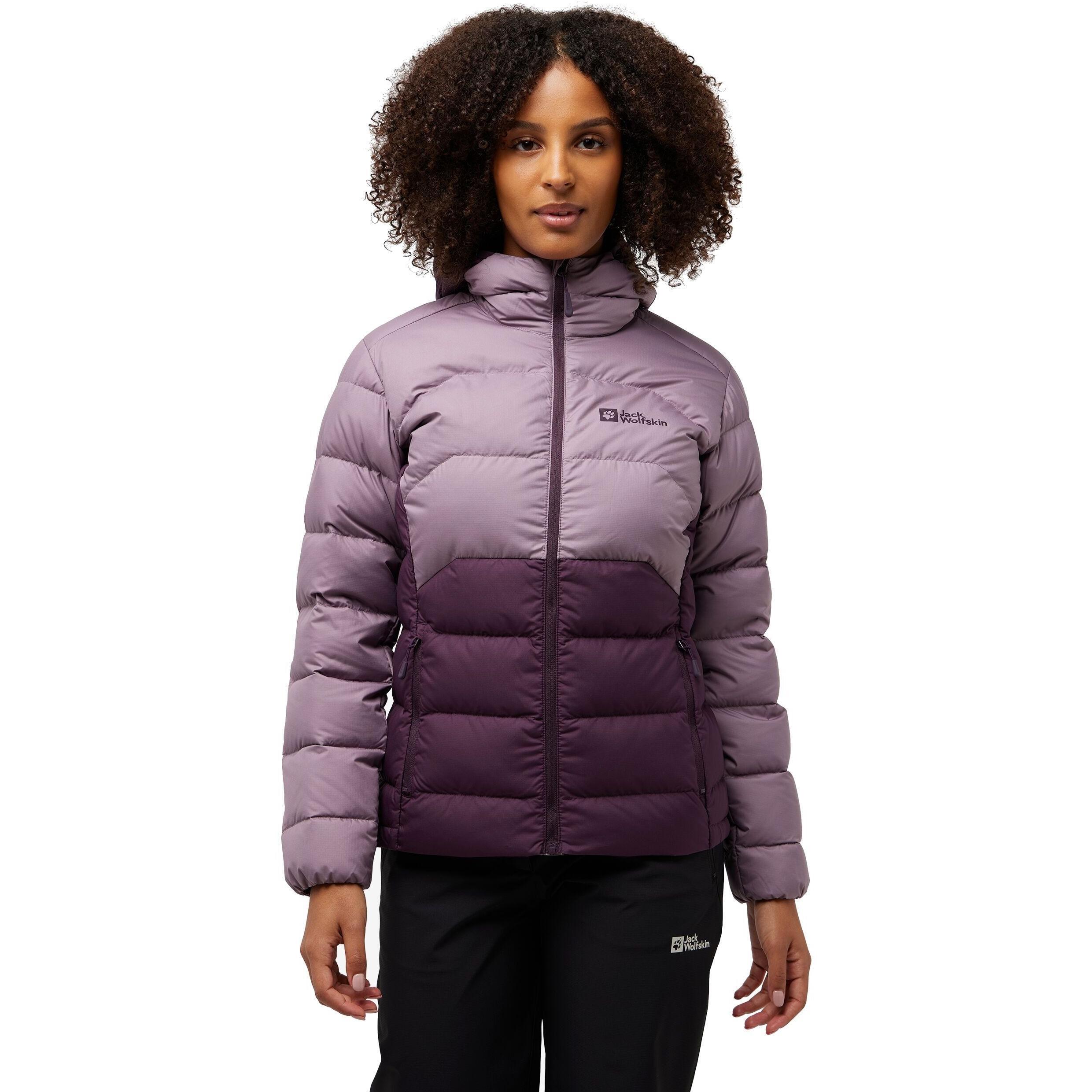 Пуховик женский Jack Wolfskin Ather Down Hoody W A60330-I0081 XL фиолетовый фото 1
