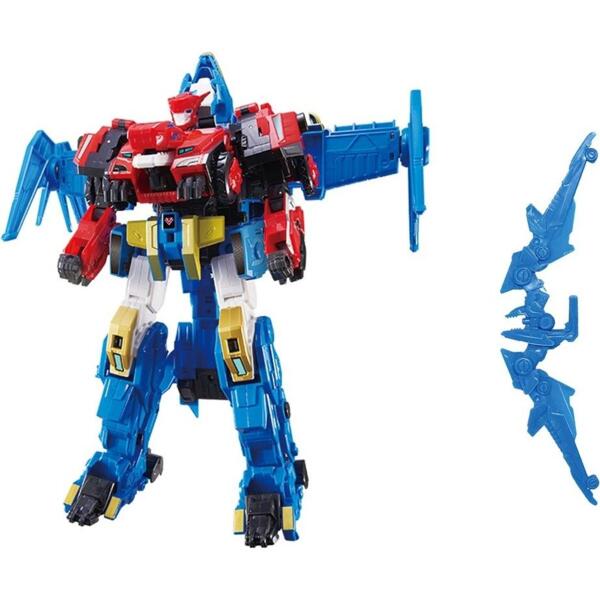 

Игровой набор с роботом-трансформером Dinoster - Раптор Болт Винг (2 машины, динозавры) (EU580806N)