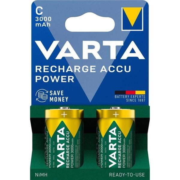 Аккумулятор Varta NI-MH Power C(LR14) 3000 mAh 2 шт (56714101412)
