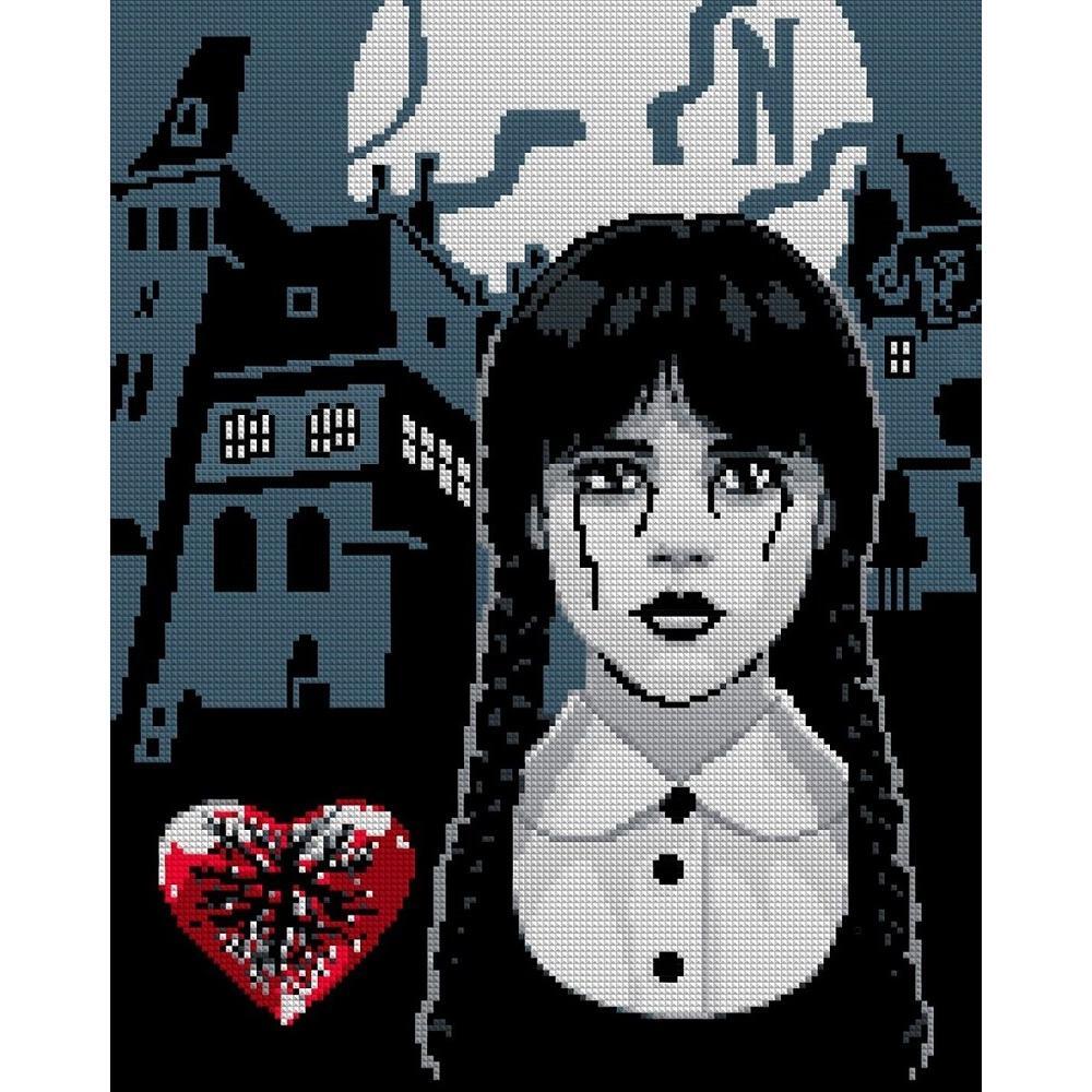 Алмазная мозаика Santi Wednesday. Secrets of Nevermore, 40*50см, на подрамнике (955322) фото 1