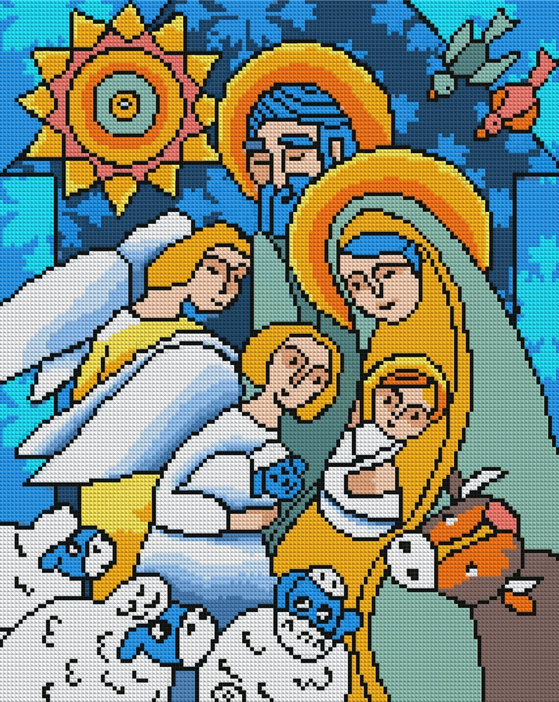 Алмазная мозаика Santi Рождество, 40*50см на подрамнике (954720) фото 1