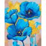 Картина по номерам Santi Голубые маки, 40*50см, поталь (955267)
