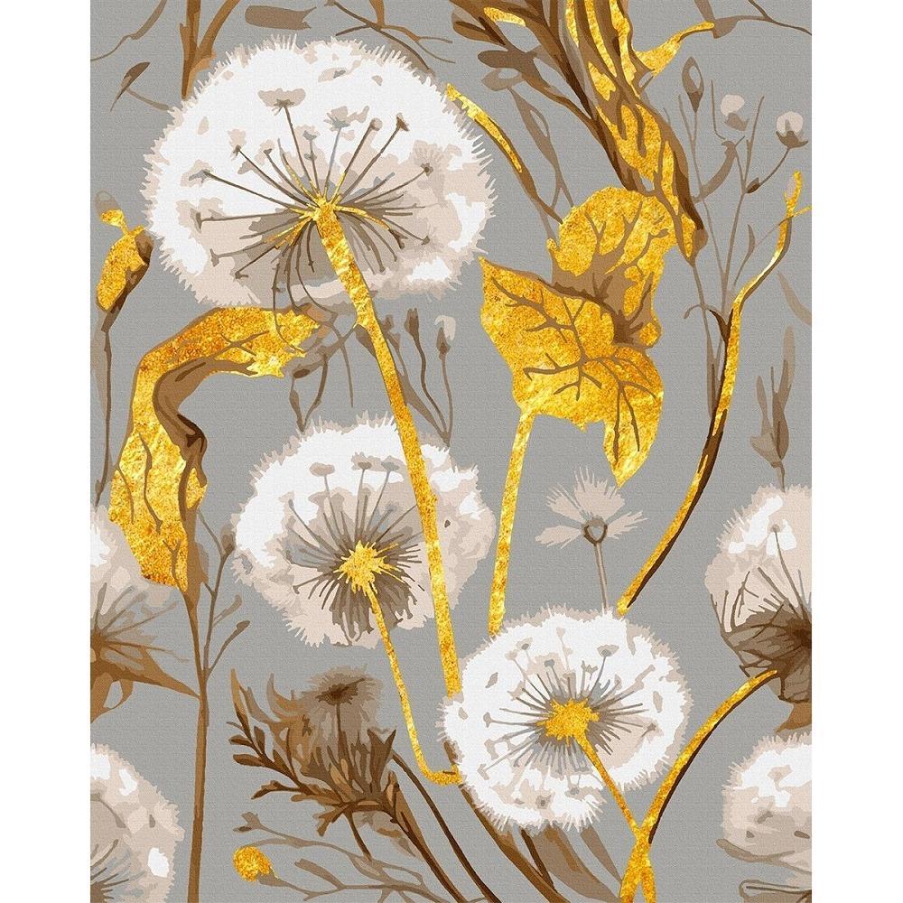 Картина по номерам Santi Золотые одуванчики, 40*50см, поталь (955255) фото 1