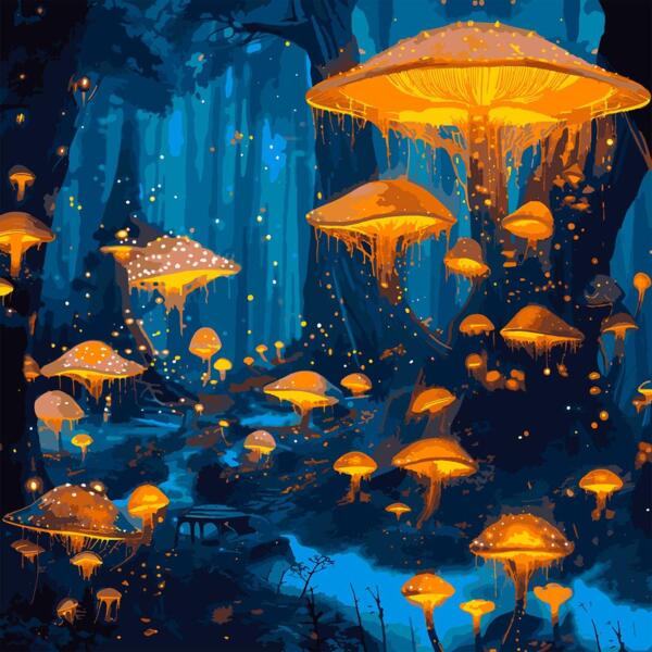 

Картина по номерам Santi Сказочный лес, 40*40см, LED подсветка (955064)