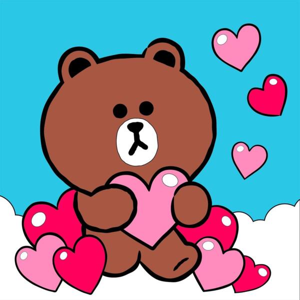 

Картина по номерам Santi Лайн Френдс. Браун и сердечко, 25*25см, LED подсветка (955037)