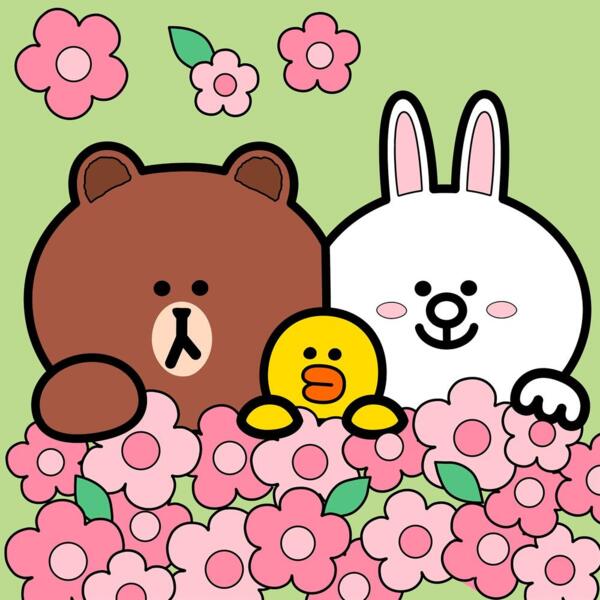 

Картина по номерам Santi Лайн Френдс. Браун, Салли и Кони в цветах, 25*25см (955369)