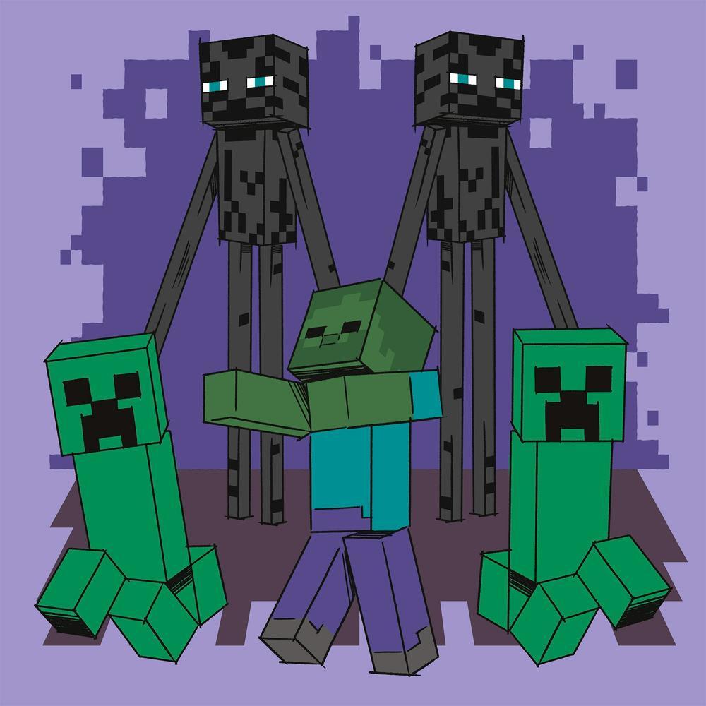 Картина по номерам Santi Майнкрафт. Эндермэны, 25*25см (955476) фото 1