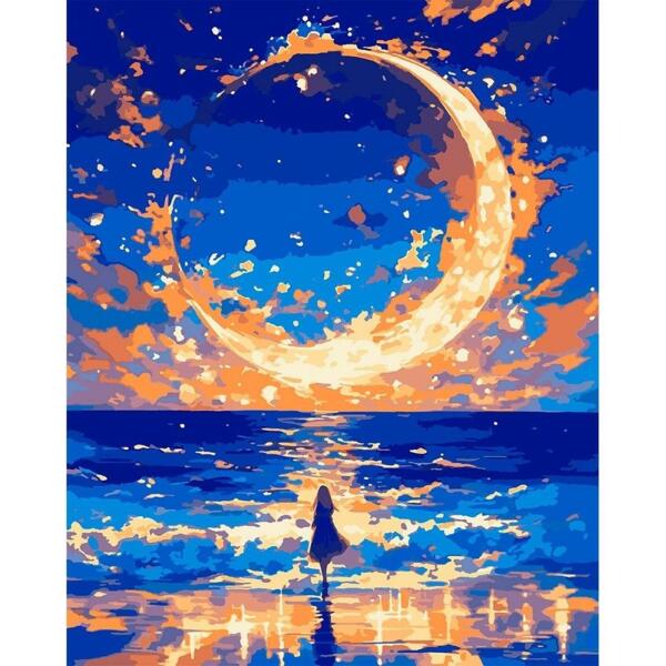 

Картина по номерам Santi Луна в огнях, 40*50см, LED подсветка (955068)