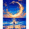 Картина по номерам Santi Луна в огнях, 40*50см, LED подсветка (955068)