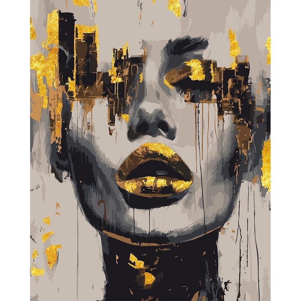 Картина по номерам Santi Искушение в золоте, 40*50см, поталь (955285) фото 1