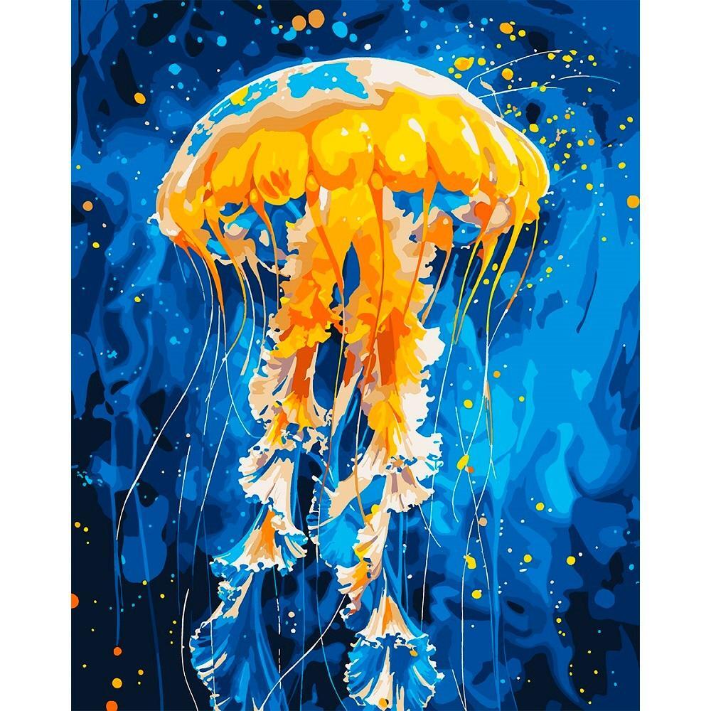 Картина за номерами Santi Танець медузи, 40*50см, LED підсвітка (955067)фото1
