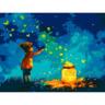 Картина по номерам Santi Мальчик и светлячки, 40*50см, LED подсветка (955096)
