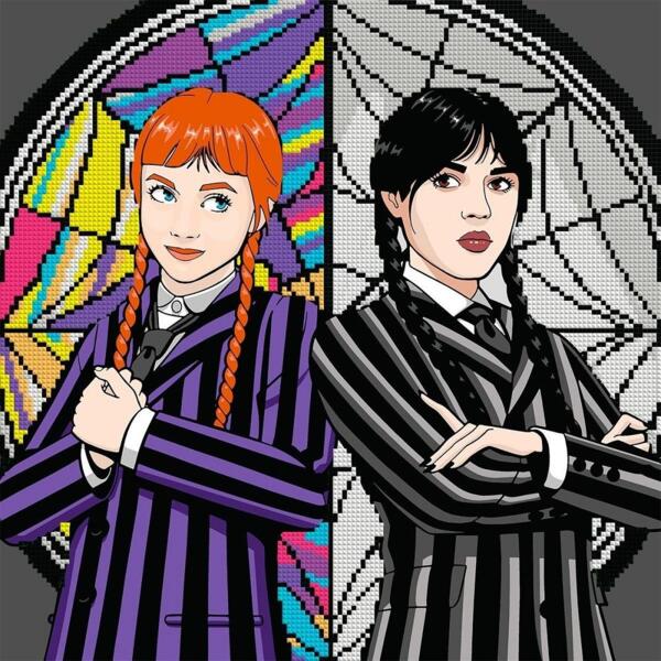 

Картина по номерам с алмазной мозаикой Santi Wednesday and Agnes, 40*40см (954947)