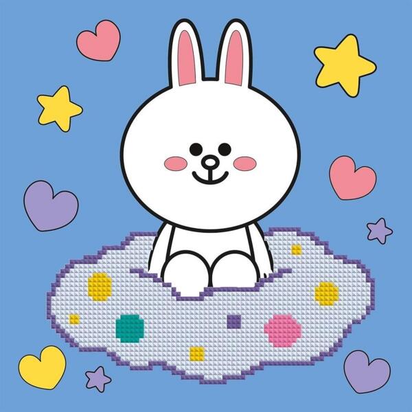 

Картина по номерам с алмазной мозаикой Santi Лайн Фрэндс. Кони на облачке, 25*25 см (954939)