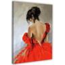 Картина по номерам с алмазной мозаикой Santi Леди в красном, 40*50см (954971)