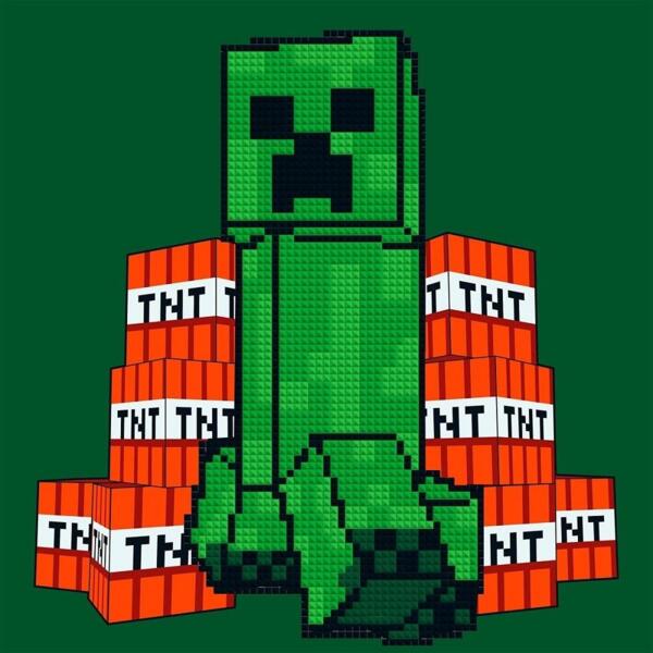 

Картина по номерам с алмазной мозаикой Santi Майнкрафт. Крипер и взрывчатка, 25*25 см (954930)